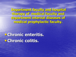 chronic enteritis and colitis