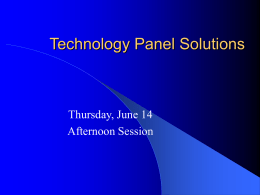 Technology Panel Solutions