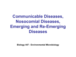 Emerging diseases and Global Health Risks