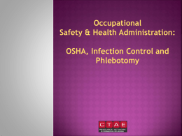 OSH And Infection Control PowerPoint
