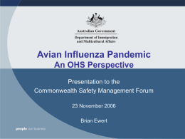 What is Avian Influenza? - Commonwealth Safety Management Forum