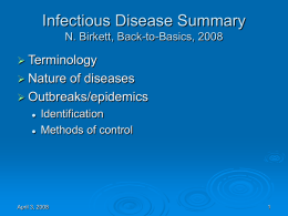 Infectious Disease Summary