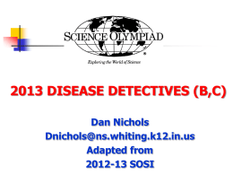 Disease Detectives-1 - Merrillville Community School