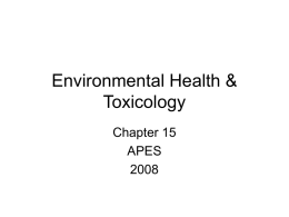 Environmental Health & Toxicology