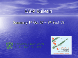 EAFP Bulletin