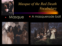 Masque of the Red Death Vocabulary
