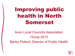 Public Health - North Somerset Council