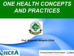 ROBINSON ONE HEALTH CONCEPT AND PRACTICES