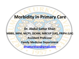 Morbidity in Primary Care