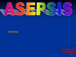 Asepsis - Home - KSU Faculty Member websites