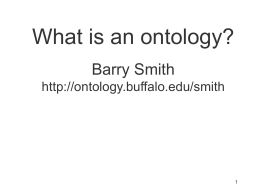 What_Is_Ontology_VPH.. - Buffalo Ontology Site