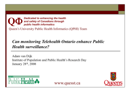Queen`s University Population and Public Health Research Day