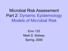 Microbial Risk Assessment, Part 2