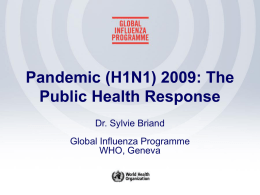 Pandemic (H1N1) 2009 - Control Influenza Main