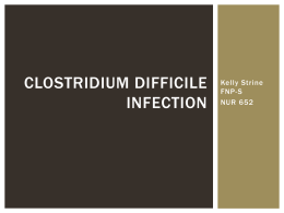 Clostridium difficile infection
