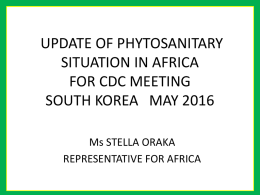 Africa- update on the phytosanitary_situation