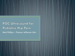 POC Ultrasound for Pediatric Hip Pain