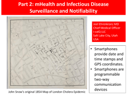mHealth Health and Infectious Disease Surveillance and - i-calQ