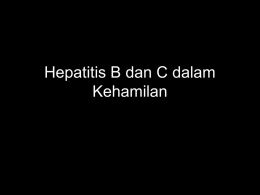 Hepatitis B in pregnancy