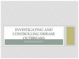 Steps Of An Outbreak Investigation