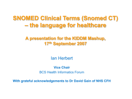 SNOMED Clinical Terms