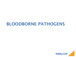 SafetyonCall Types of Bloodborne Pathogens