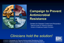 12 Steps to Prevent Antimicrobial Resistance
