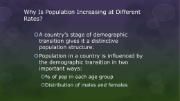 Why Is Population Increasing at Different Rates?