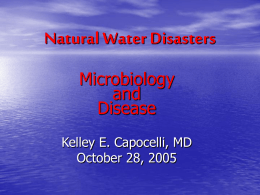 The Microbiology of Natural Water Disasters