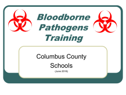 CCS_BBP_PPT Training - Columbus County Schools