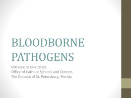 bloodborne pathogens - Diocese of St. Petersburg