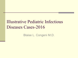 Illustrative Pediatric Infectious Diseases Cases-2016