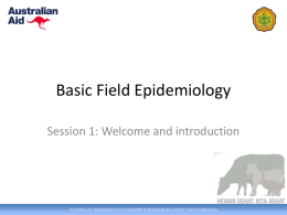 Introduction to Basic Field Epidemiology Training Course