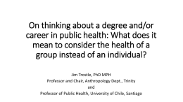 Presentation On Public Health 2016