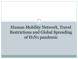 Human Mobility Network, Travel Restrictions and