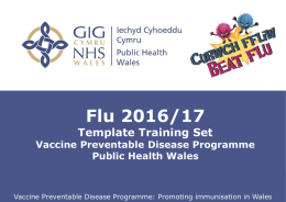 Flu training template slides 2016-17 ammended version September