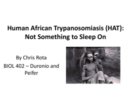 Human African Trypanosomiasis: Not Something to Sleep On