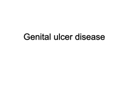 Genital ulcer disease