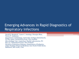 Emerging Advances in Rapid Diagnostics of Respiratory Infections