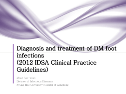 Diagnosis and treatment of DM foot infections