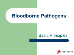 Bloodborne Pathogens - Stonetrust Insurance