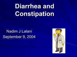Diarrhea and Constipation - Calgary Emergency Medicine