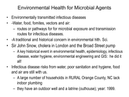 Environmental Health for Microbial Agents