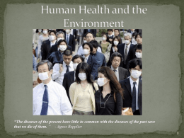 Human Health and the Environment Slideshow