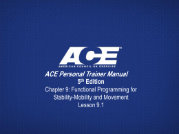 Ace personal trainer manual