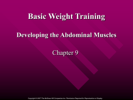 Basic Weight Training Getting Started: The Basics