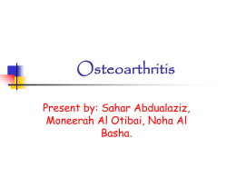 oA osteoaethritis