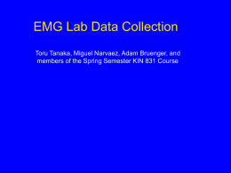 EMG Lab Data Collection and Results