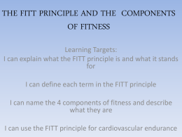 fitt principle and components of fitness