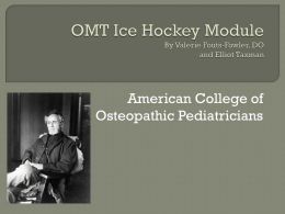 OMT Ice Hockey Module - American College of Osteopathic
